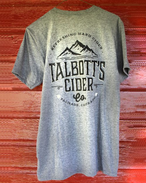 Talbott's Cider Mens Gray T-Shirt